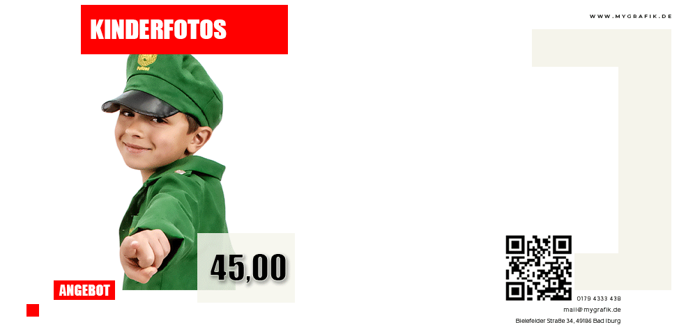 Kinderfotos für 45 Euro